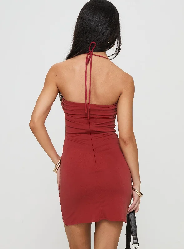 Destinations Mini Dress Red