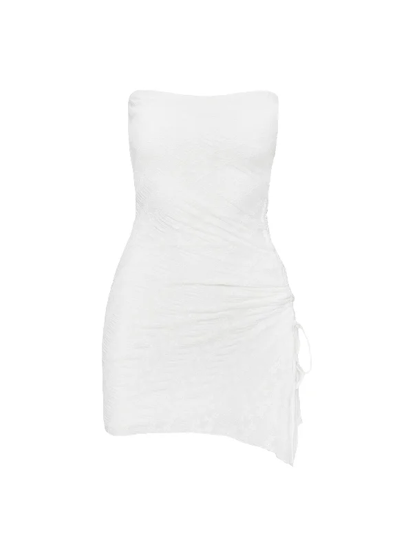 Donelli Lace Mini Dress White