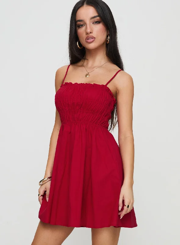 Ketzia Mini Dress Red