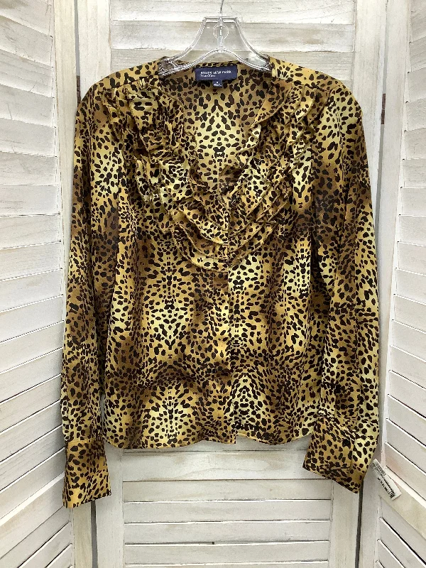 Animal Print Jacket Shirt Jones New York, Size S