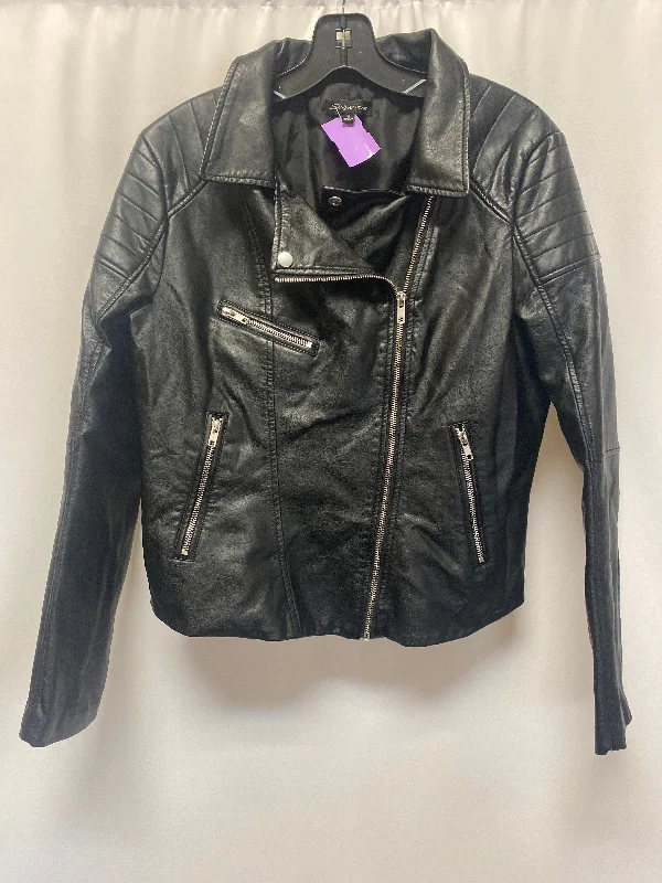 Black Jacket Moto Shinestar, Size Xl