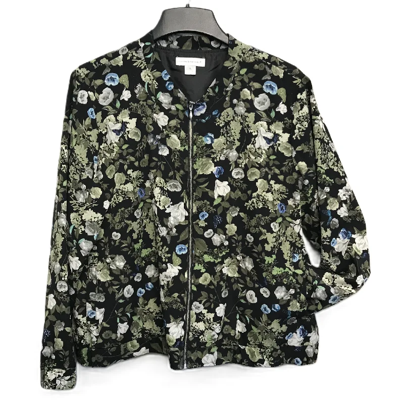 Floral Print Jacket Other By Christopher And Banks, Size: Xl