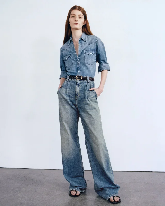 Flora Trouser Jeans - Classic Wash