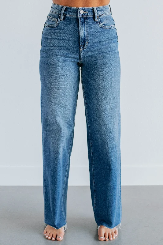 Logan Hidden Jeans - Medium Wash