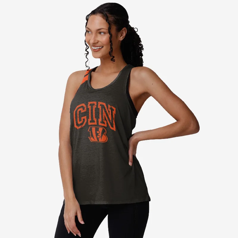 Cincinnati Bengals Womens Team Twist Sleeveless Top