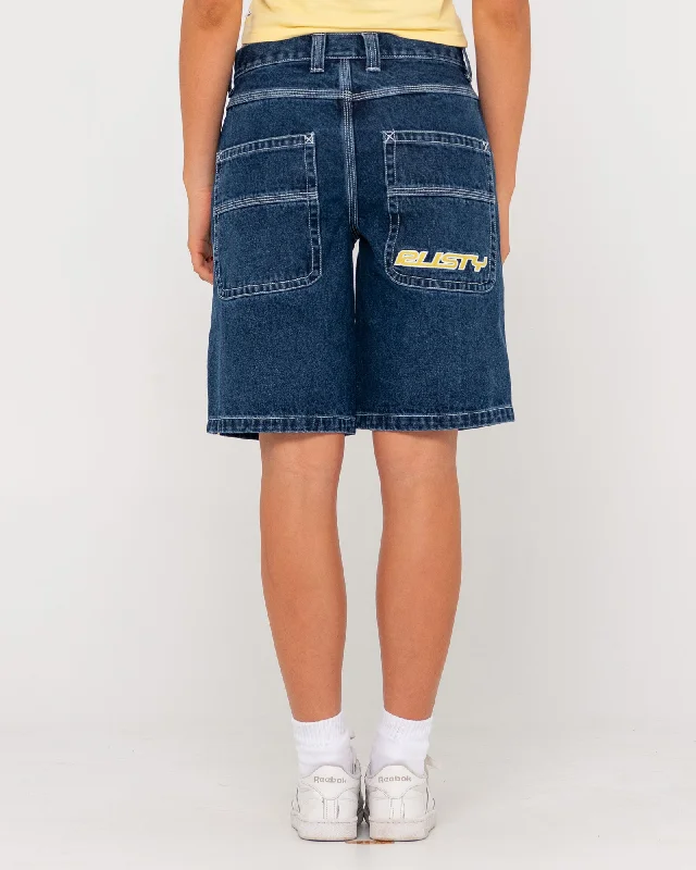 Flip Mommy Low Rise Wide Leg Denim Short