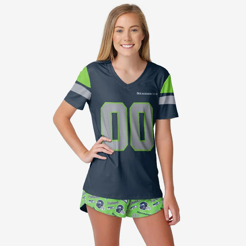 Seattle Seahawks Womens Gameday Ready Pajama Set