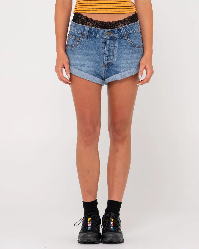 Shorty Low Rise Denim Mini Short