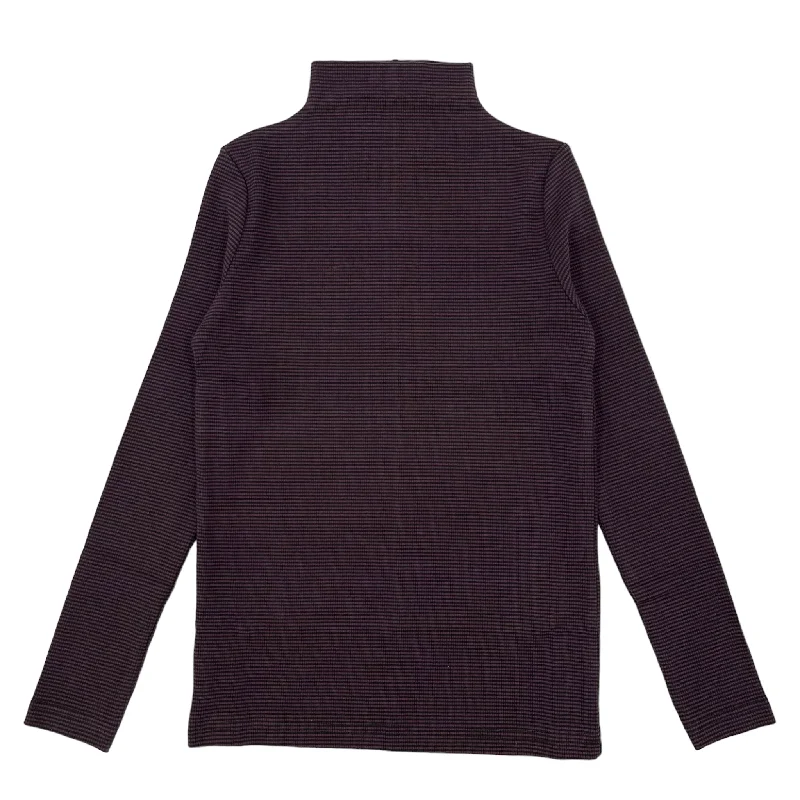 Bopop Striped Eggplant Mockneck