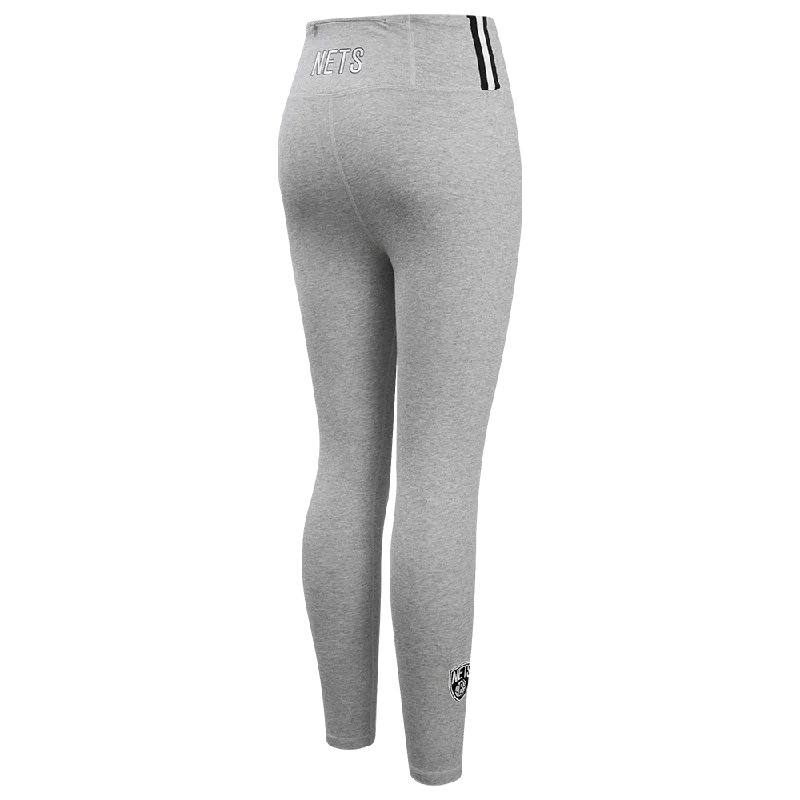 NBA BROOKLYN NETS CLASSIC WOMEN'S JERSEY LEGGING (HEATHER GREY)