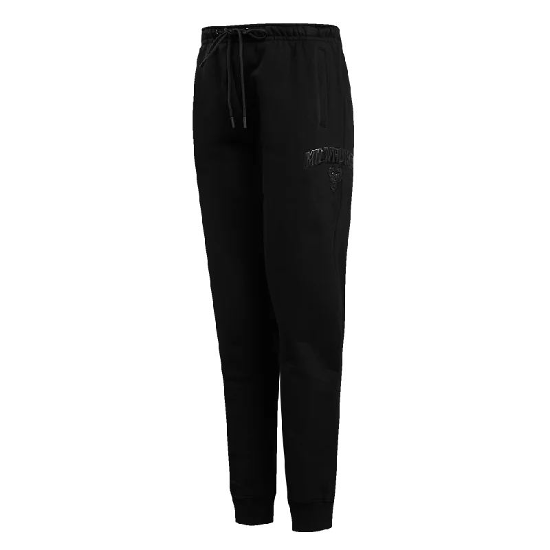 NBA MILWAUKEE BUCKS TRIPLE BLACK WOMEN'S SWEATPANT (TRIPLE BLACK)