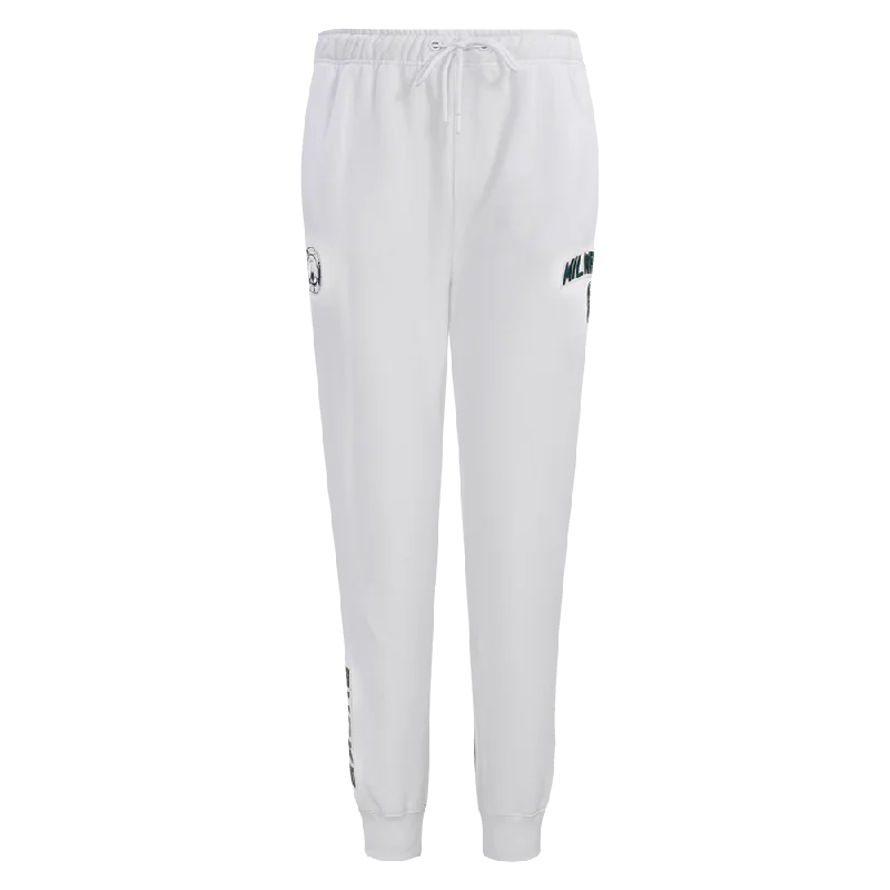 NBA MILWAUKEE BUCKS CLASSIC WOMEN'S SWEATPANT (WHITE)