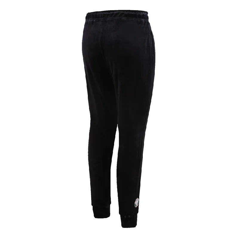 NBA MILWAUKEE BUCKS CLASSIC WOMEN'S VELOUR JOGGER (BLACK)