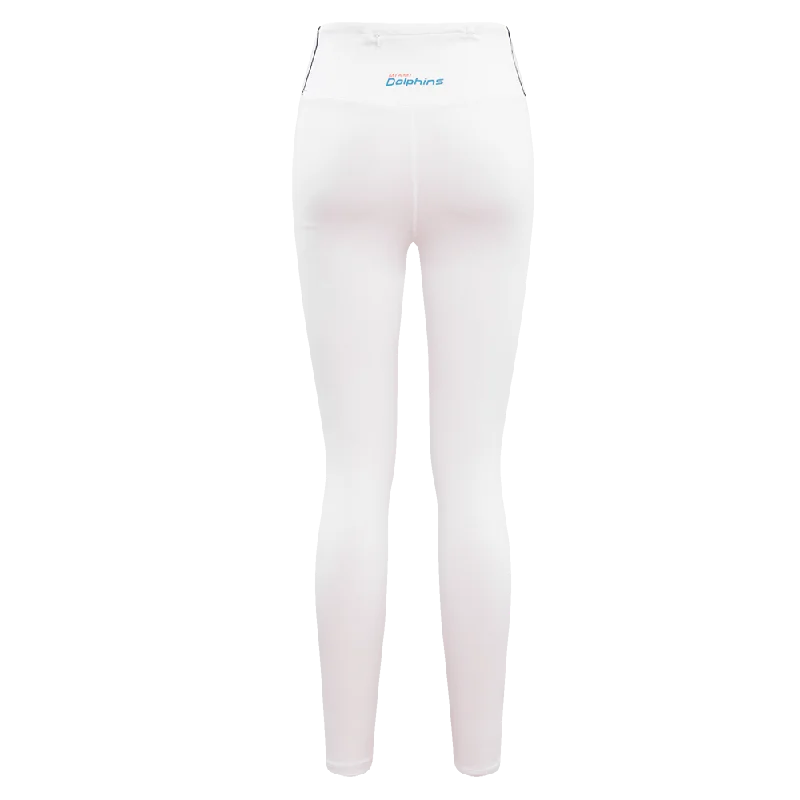 NFL MIAMI DOLPHINS CLASSIC WOMEN'S JERSEY LEGGING (WHITE)