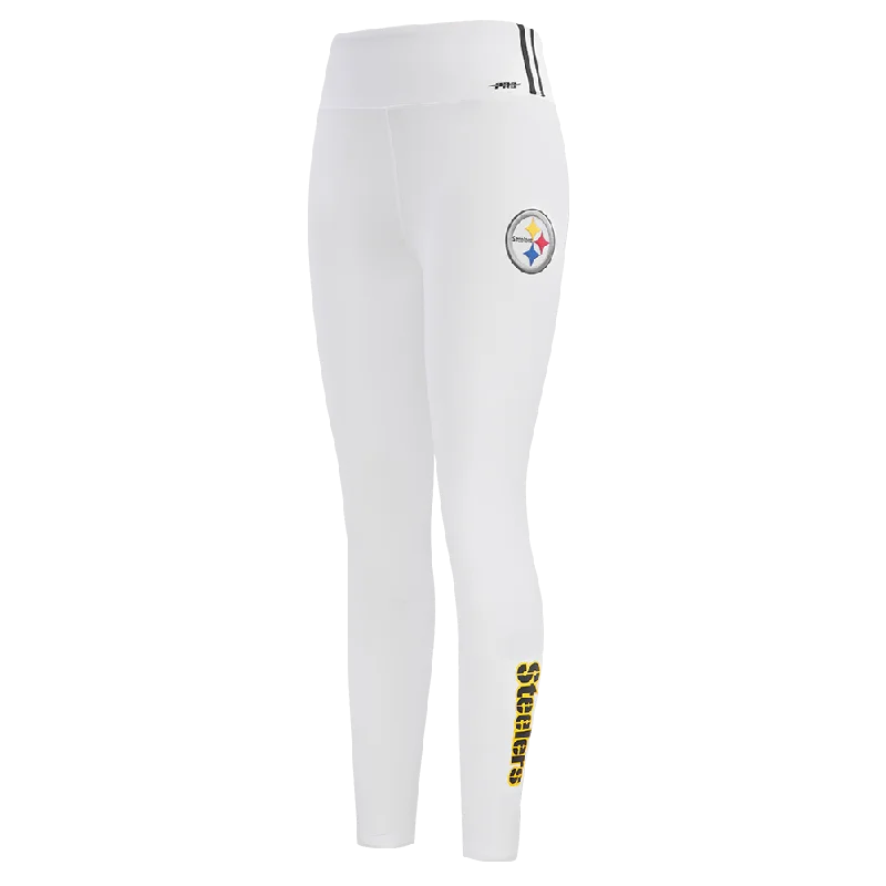 NFL PITTSBURGH STEELERS CLASSIC WOMEN'S JERSEY LEGGING (WHITE)