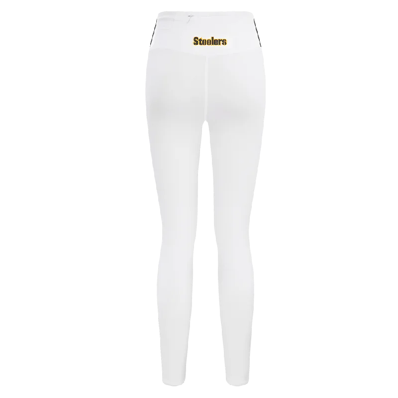 NFL PITTSBURGH STEELERS CLASSIC WOMEN'S JERSEY LEGGING (WHITE)