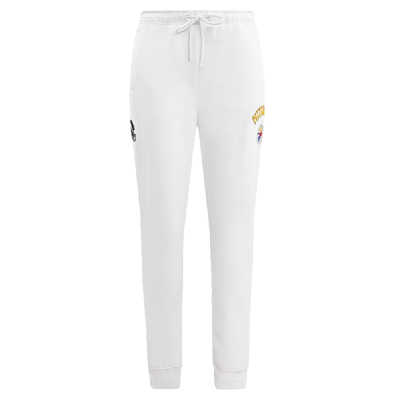 NFL PITTSBURGH STEELERS CLASSIC WOMEN'S SWEATPANT (WHITE)