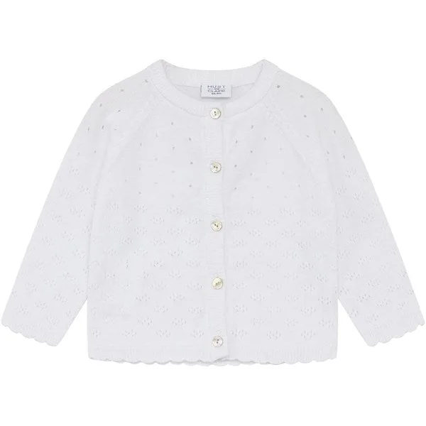 Hust & Claire Baby White Cillja Cardigan