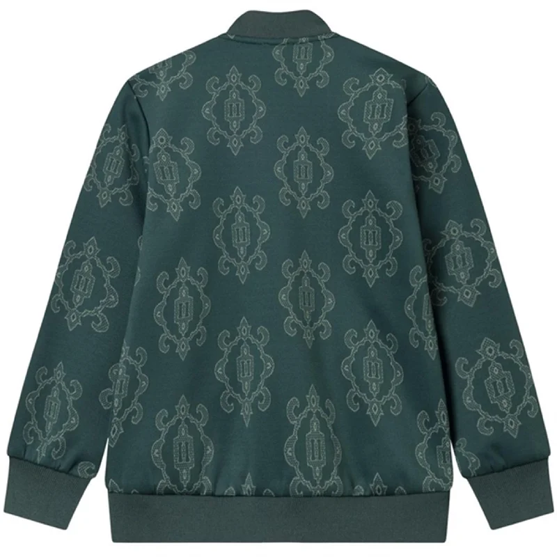 Les Deux Kids Pine Green/Ivory Ballier Jacquard Track Jacket