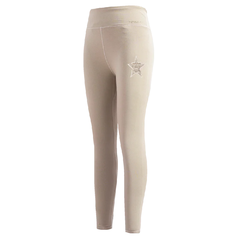 MLB HOUSTON ASTROS NEUTRAL WOMEN'S JERSEY LEGGING (TAUPE)