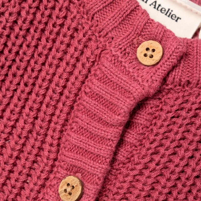 Lil'Atelier Dry Rose Emlen Knit Cardigan