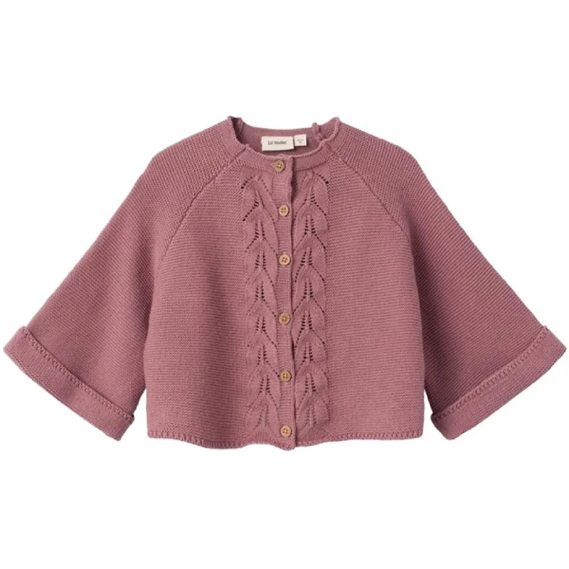 Lil'Atelier Nostalgia Rose Dora 3/4-sleeved Knit Cardigan