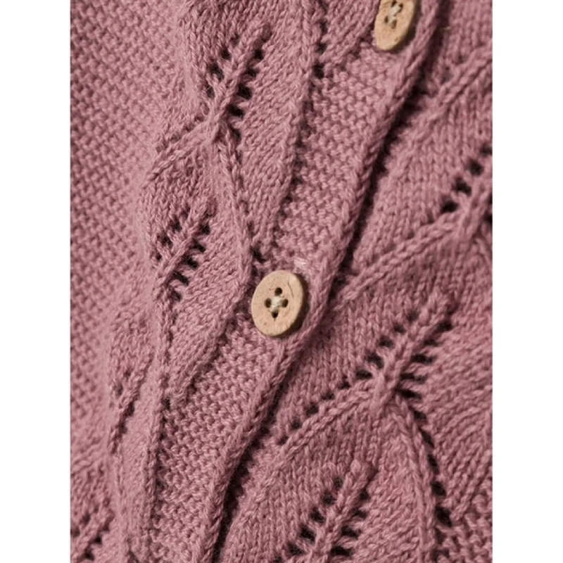 Lil'Atelier Nostalgia Rose Dora 3/4-sleeved Knit Cardigan