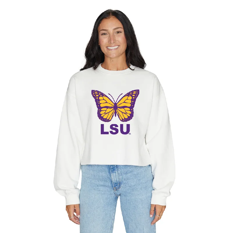 LSU Butterfly Crewneck