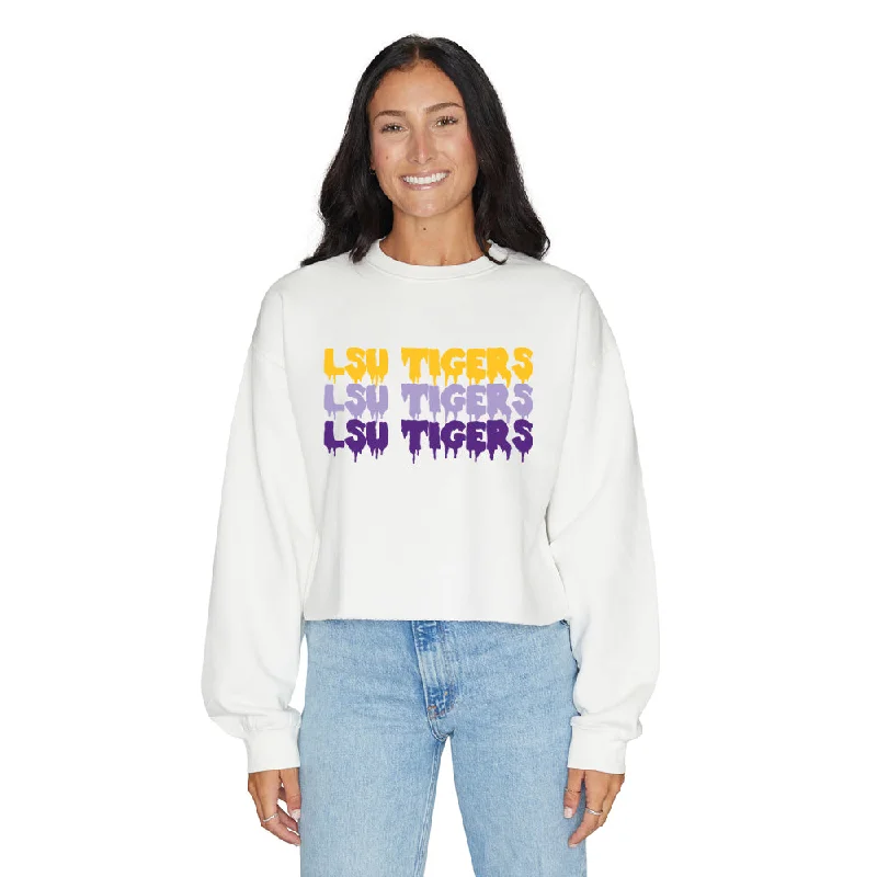 LSU Drip Crewneck