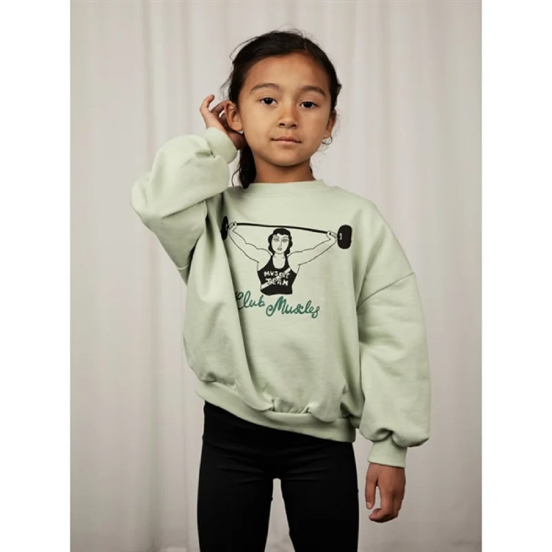 Mini Rodini Green Club Muscles Sp Sweatshirt