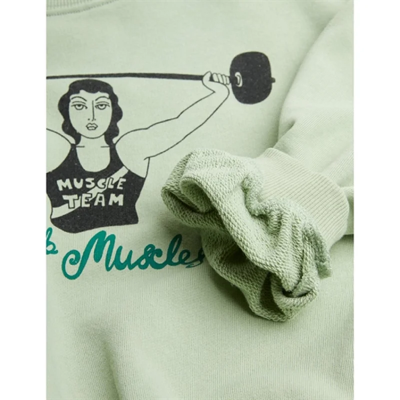 Mini Rodini Green Club Muscles Sp Sweatshirt