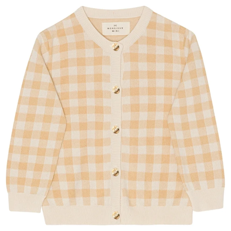 Monsieur Mini Gingham Cardigan