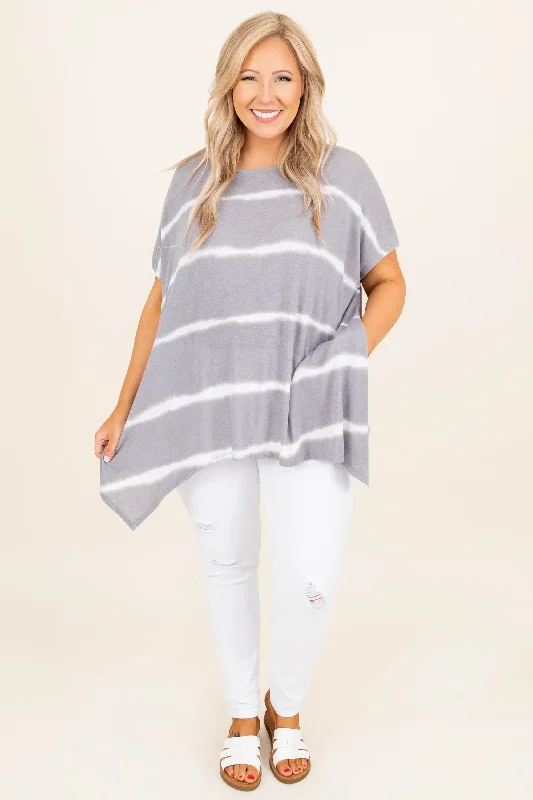 Movin' To The Beat Tunic, Gray