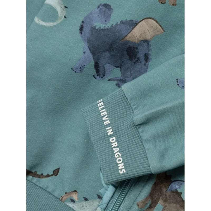 Name it Mineral Blue Dragon Sweat Cardigan