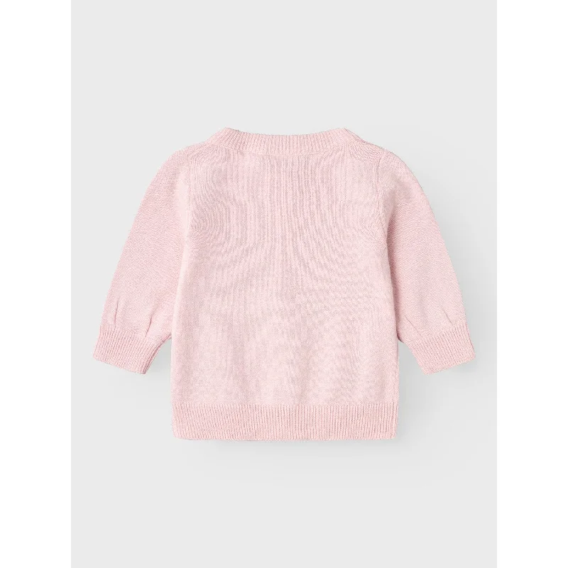 Name It Parfait Pink Fasille Knit Cardigan