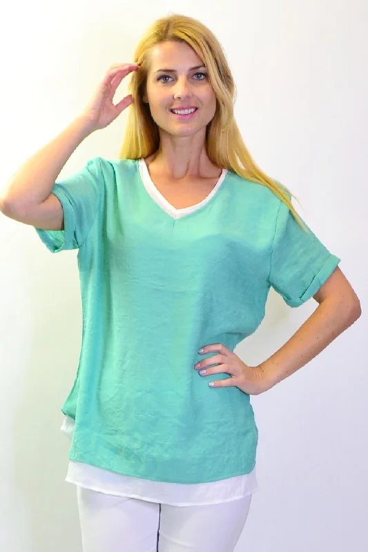 Peppermint Slice Tunic Top