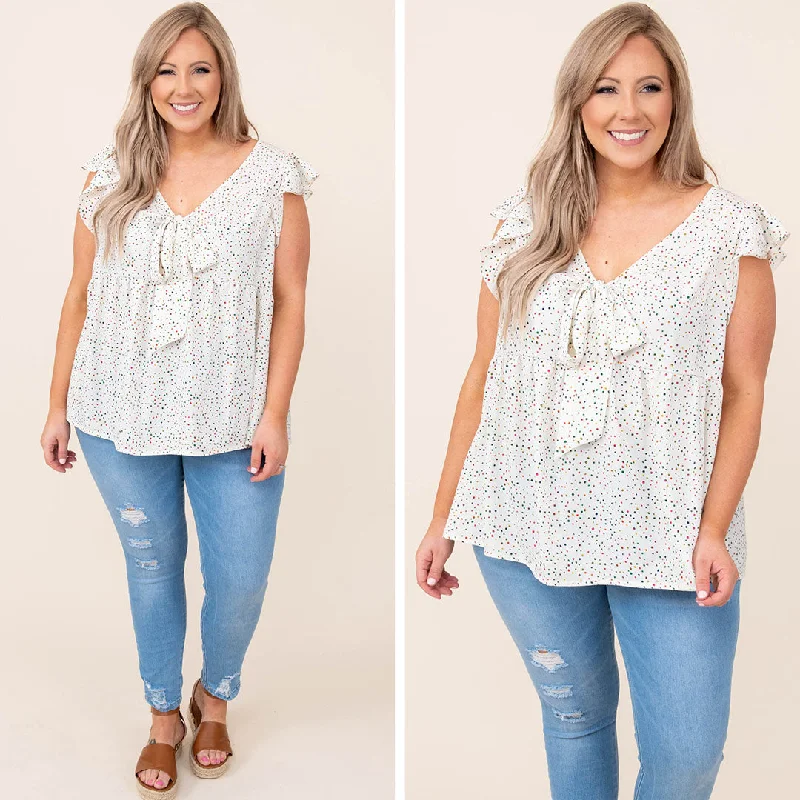 Poetic Vibes Top, Beige