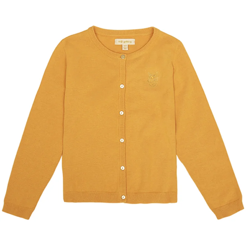 Soft Gallery Kids 0 Owl Golden Glow Mila Cardigan