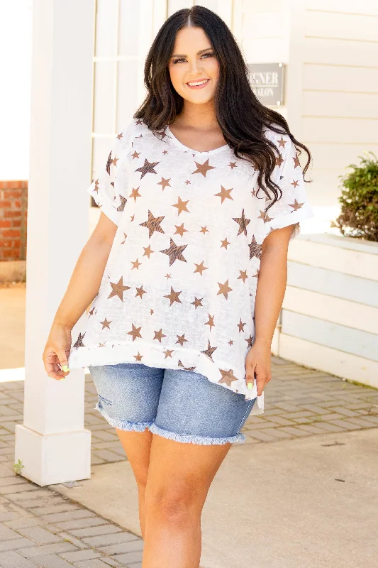 To The Stars And Back Top, Off White