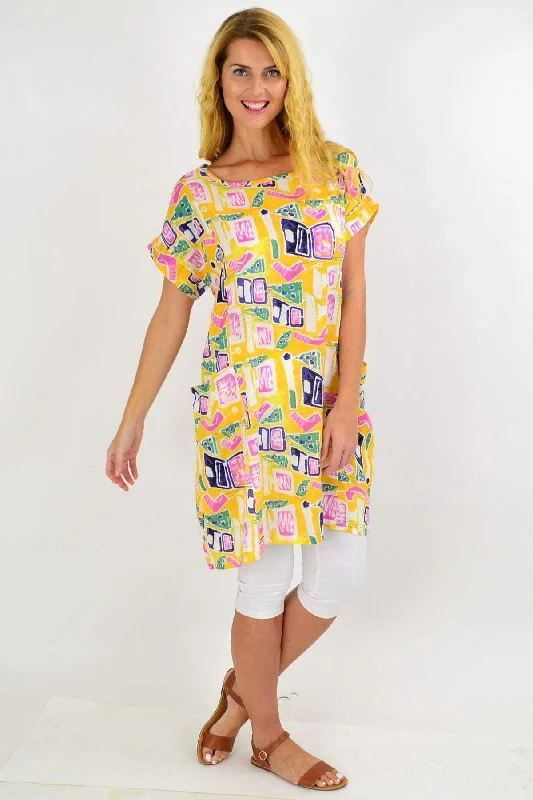 Yellow Teen Tunic Dress