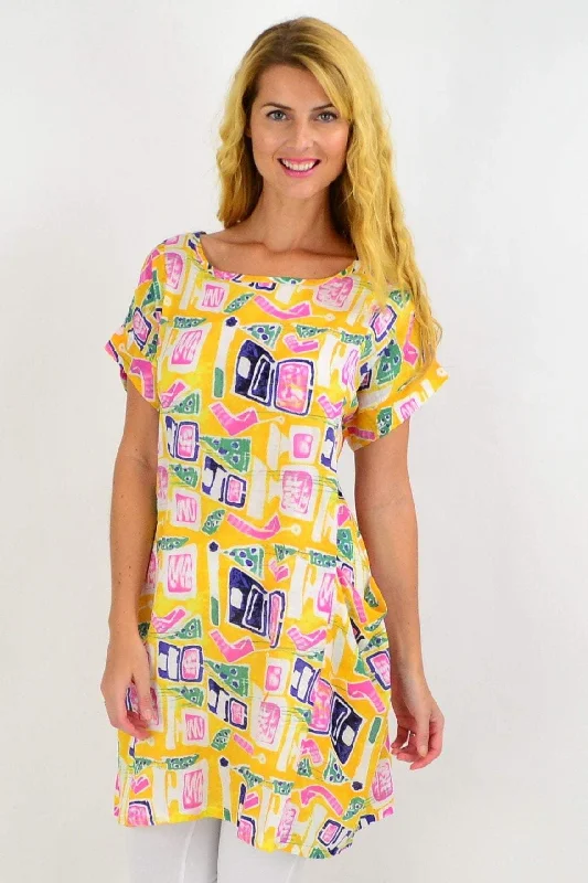 Yellow Teen Tunic Dress