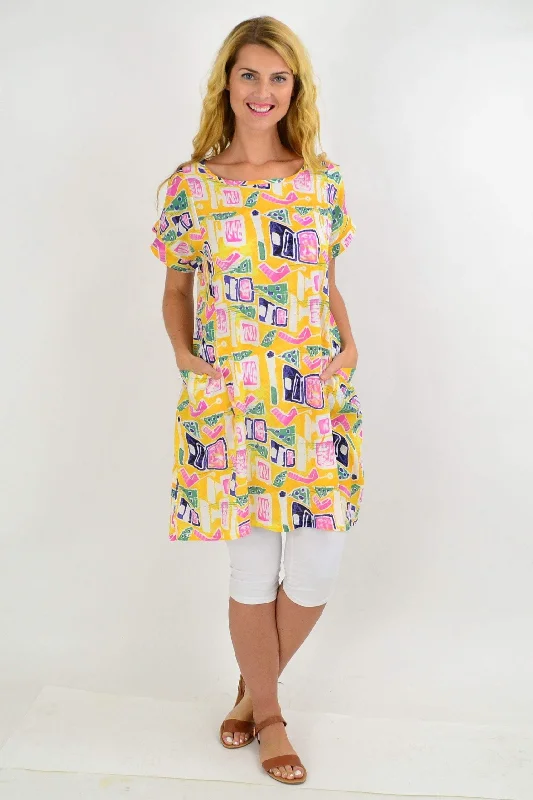 Yellow Teen Tunic Dress