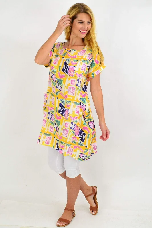 Yellow Teen Tunic Dress