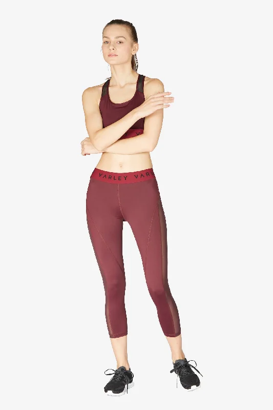 Alden Cropped Tight - Raspberry