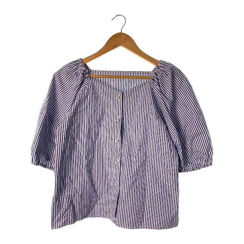 Adam et Rope/SS Blouse/FREE/Multicolor/Cotton/Stripe/