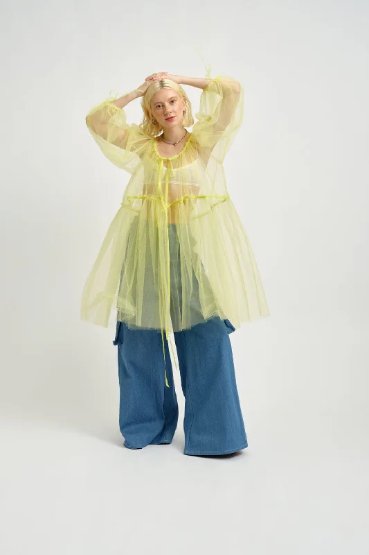 Ariel Dress Yellow Tulle