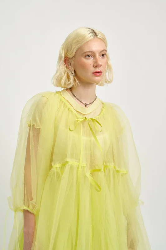 Ariel Dress Yellow Tulle