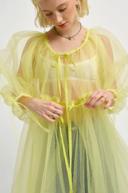 Ariel Dress Yellow Tulle