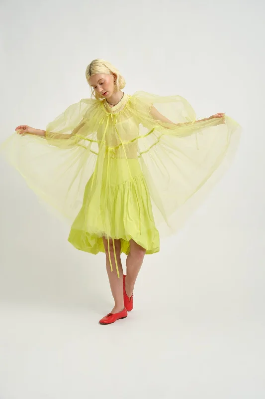 Ariel Dress Yellow Tulle