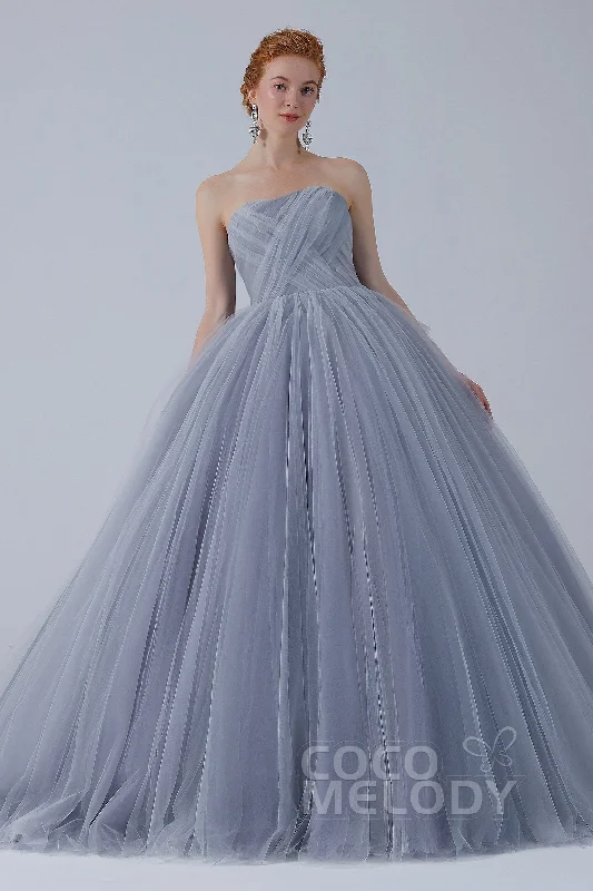 Ball Gown Court Train Tulle Wedding Dress CW2103